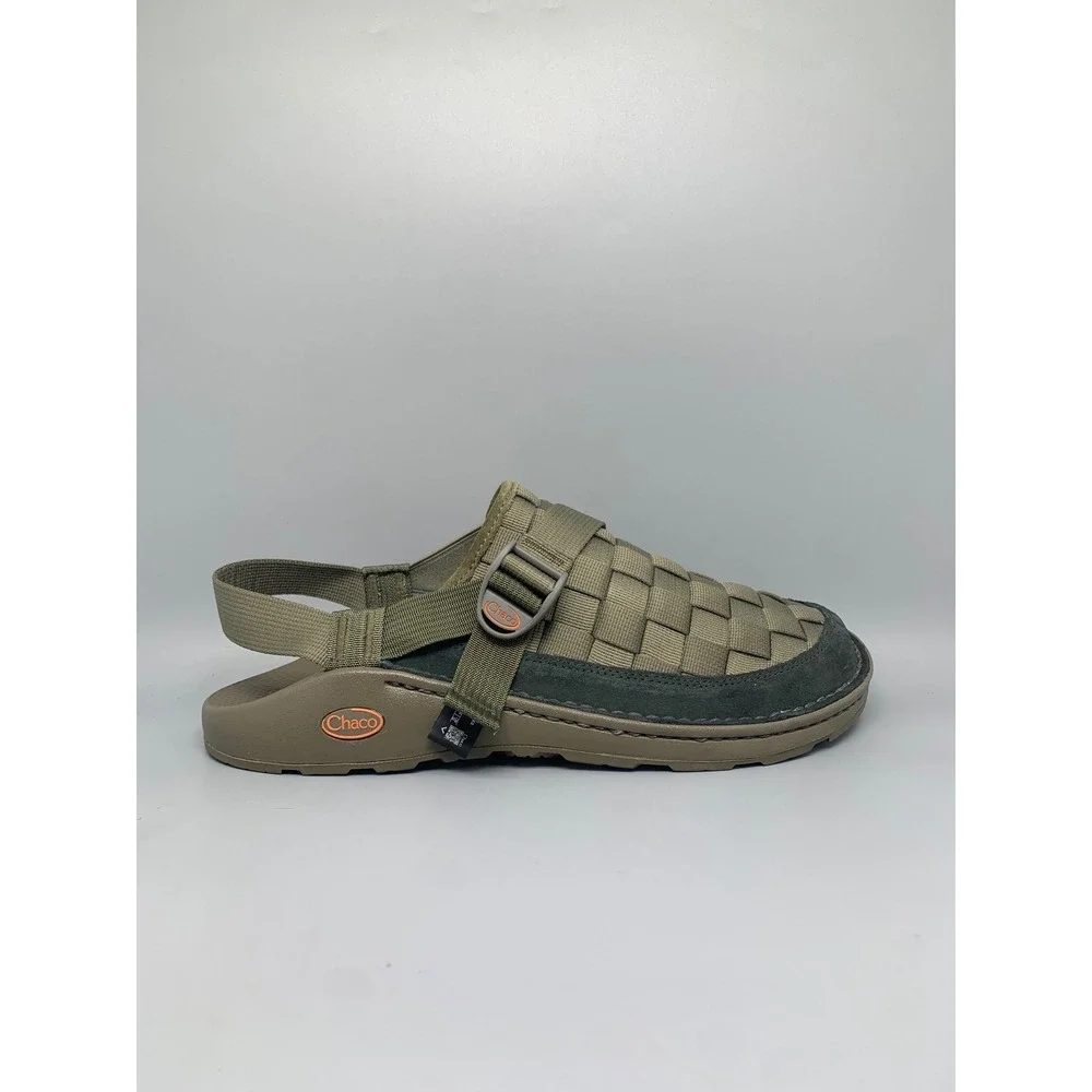 Chaco Canyon Olive Green Woven Clogs Sandals Men's Sz‎ 14 NEW!